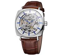 Forsining pour homme Original classique automatique Squelette étanche Marque Marron montres avec cadran noir