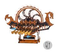 FORSMANO Bateau puzzle 3D en bois avec 229 pièces de puzzle, jouet bateau-dragon, modèle de bateau cadeaux pour enfants, jouets créatifs et décoration de la maison