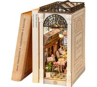 FORSMANO Book Nooks, puzzle 3D en bois avec 148 pièces de puzzle en bois, kits de décoration de bibliothèque à domicile, pré-colorés, montage facile Arcade Dating DIY-Kits