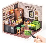 FORSMANO DIY maison miniature avec 142 pièces de puzzle, kits de la série Superworld, maisons de poupées en kit modèle réduit, cadeau de Noël et d'anniversaire
