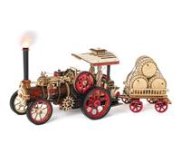 FORSMANO Locomotive à vapeur puzzle en bois avec 469 pièces de puzzle, modèles en bois kits adultes, puzzle 3D machine à vapeur, pour garçons hobbies jouets
