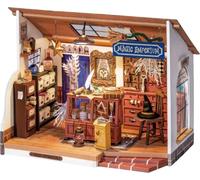 FORSMANO Maison de poupées miniature magique DIY, kit de construction en bois, avec 148 pièces de puzzle, maison magique fantastique avec LED, cadeau pour enfants & adultes