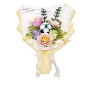 FORSMANO Puzzle 3D avec 165 pièces de puzzle, bouquet avec 6 sortes de fleurs, fleurs kit de construction modèle, jeux de construction familiaux