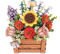 FORSMANO Puzzle 3D de boîte à fleurs en bois, Boîte en bois Bloombox Puzzles Avec 658 pièces de puzzle, pour la famille des femmes décoration de la maison, pour les cadeaux de Noël