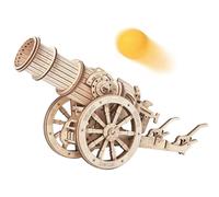 FORSMANO Puzzle 3D en bois Canon médiéval, 158 pièces en kit, modèle rétro DIY, jouet de table, cadeau pour adolescents & adultes