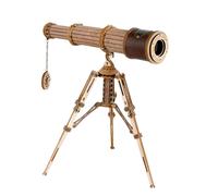 FORSMANO Puzzle 3D en bois Télescope en kit, 314 pièces DIY Monoculaire, modèle fonctionnel, cadeau pour enfants & adultes, plaisir de bricoler