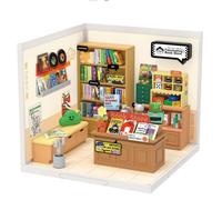 FORSMANO Puzzle 3D en plastique Librairie DIY Maison, avec 108 pièces de puzzle, Kit de construction de modèles créatifs pour adultes & adolescents, kit pour collectionneurs