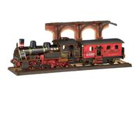 FORSMANO Steam Journey Puzzle 3D en bois avec 405 pièces de puzzle, modèle de train traditionnel, facile à assembler, puzzle jouet pour cadeaux