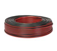 Forspero 100M 2 X 0.50 Mm Câble Audio Haut-Parleur Fil Noir/Rouge HiFi/Voiture Moto