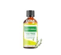 FORSYLVANEST Huile d’arbre à thé 100 ml,Huile Essentielle Tea Tree pour la peau, les cheveux, les ongles, diffuseur, massage et aromathérapie (Tea Tree)