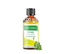 FORSYLVANEST Huile Essentielle de Thym 100ML, Huile de Thym 100% Naturelle, Adaptée aux Soins de la Peau, du Corps et des Cheveux, Pour Diffuseur, Bougies, Savons, Fabrication et DIY