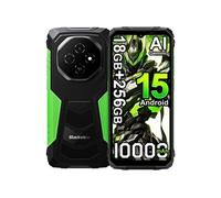 FORT 1 Téléphone Portable Incassable 6.56" 18Go+256Go 10000mAh Smartphone Android 15 NFC Dual SIM GPS - Vert