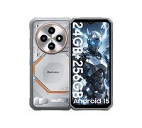 Fort 2 Téléphone Portable Incassable 6.56" 24Go+256Go 5000mAh 16MP AI Caméra Smartphone Android 15 NFC Dual SIM GPS - Blanc