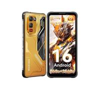 Fort 5 Téléphone portable Android 16, 36Go(12Go+24Go)RAM + 256Go, 5000mAh, BT5.2, écran 6.78 pouces 120Hz, Smartphone étanche,NFC,GPS,Jaune