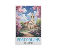 Fort Collins Colorado，Jigsaw Puzzles 1000 Pieces for Adults, Classic Puzzle Kids Puzzle Challenging and Difficult Puzzles for Adults and Teens（50x70cm）-FU54