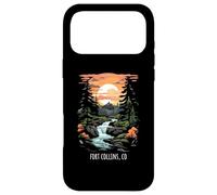 Fort Collins Colorado USA Scenic Mountain Style rétro Coucher de Soleil Coque pour iPhone 17 Pro Max