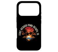 Fort DeSoto Park Beach Floride USA Rétro Sunset Style Design Coque pour iPhone 17 Pro