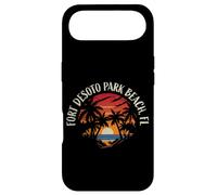 Fort DeSoto Park Beach Floride USA Rétro Sunset Style Design Coque pour iPhone Air