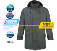 Fort Flex Veste Imperméable Avec Capuche Coupe-Vent Silencieux Durable Doublé