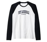 Fort Lauderdale Florida Vintage Manche Raglan