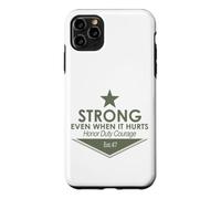 Fort MÊME Quand IL Fait Mal D'HONOR Duty Courage EST.47 Coque pour iPhone 11 Pro Max