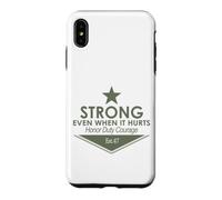 Fort MÊME Quand IL Fait Mal D'HONOR Duty Courage EST.47 Coque pour iPhone XS Max