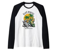 Fort Myers Florida USA Motif Crocodile Lamantin Amusant Manche Raglan