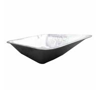 FORT Remorque À Main Galvanisée Perforée Accessoires De Brouette Jardin 85 Litre