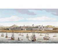 Fort St. George sur la côte de Coromandel. Il appartient à la Compagnie des Indes orientales d'Angleterre. Le fort de Madras Modern Chennai a été fondé en 1639 et fut la première forteresse