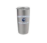 Fort Sumter Caroline du Sud (SC) Gobelet isotherme en acier inoxydable double paroi