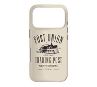 Fort Union Trading Post 1828 Motif Dakota du Nord Coque pour iPhone 17 Pro