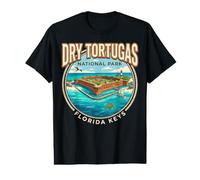 Fort Vintage des Keys de Floride dans Le Parc National de Dry Tortugas T-Shirt Graphique avec Valeur