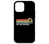 Fort Walton Beach FL Style rétro coucher de soleil vieilli Coque pour iPhone 12 mini