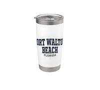 Fort Walton Beach Florida Vintage Gobelet isotherme en acier inoxydable double paroi