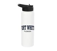 Fort White Florida Vintage Stainless Steel Insulated Water Bottle