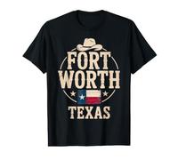 Fort Worth Texas City Voyage Fun T-Shirt Graphique avec Valeur