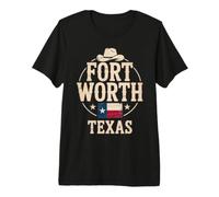 Fort Worth Texas City Voyage Fun T-Shirt Haut de Gamme