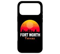 Fort Worth Texas State USA Vintage Retro Sunset City Skyline Coque pour iPhone 17 Pro Max