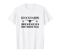 Fort Worth Texas Stockyards et Rodéo Cowboy Design T-Shirt