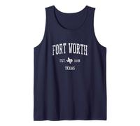 Fort Worth Texas T-shirt vintage Motif sport Débardeur