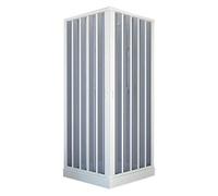 Forte bk100001 Box Douche, Blanc, 80 x 80 x 185 H réductible