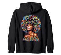 Forte fière Unapologetic Femme Noire Afro Art Africain Sweat à Capuche