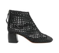 Forte Forte - Bottine en cuir tressé avec zip - Femme - Chaussures - Noir - Taille: 38 EU