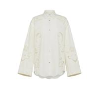 Forte Forte, Femme, Blouses et Chemises, Blanc, Taille: 40 FR Chemise en coton avec broderie "Mémoires d'enfance"
