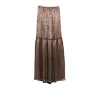 Forte Forte - Lamé Froissé Maxi Skirt - Femme - Jupes - Brun - Taille: 38 FR