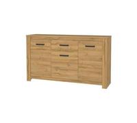Möbelvertrieb FORTE – Buffet bas HAVANNA – Décor chêne vieilli – Classique – L 161 cm