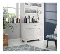 Forte Kashmir Commode avec 2 Portes et 1 tiroir, matériau en Bois, pin Blanc, L x H x P : 123,3 x 95,9 x 48,2 cm