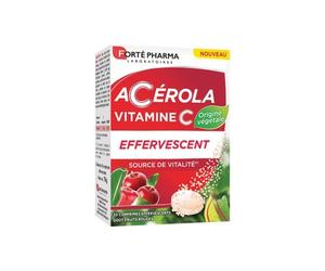 Forté Pharma Acérola Vitamine C Effervescente 20 Comprimés