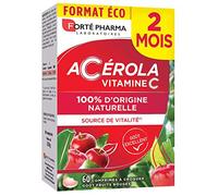 Forté Pharma Complément alimentaire Acérola Vitamine C naturelle Énergie à croquer 60 comprimés