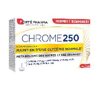 Forté Pharma - Chrome 250 - Complément alimentaire aide Minceur de glycémie - Picolinate de chrome, Fringales, Anti grignotage, Contrôle de l'appétit - 30 comprimés, 2/jour